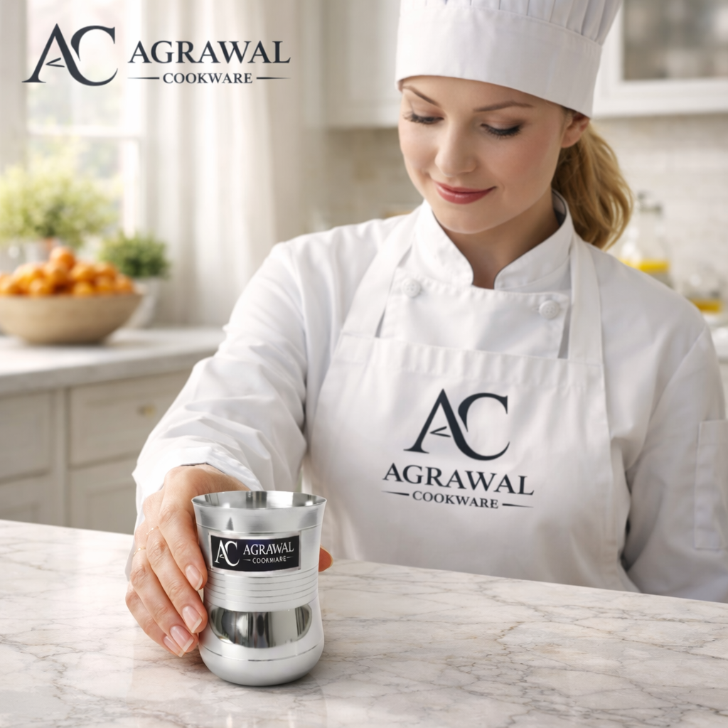 Agrawal Cookware Stainless Steel Glass Set of 6