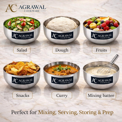 Agrawal Cookware Premium Apple Bowls - Set of 6