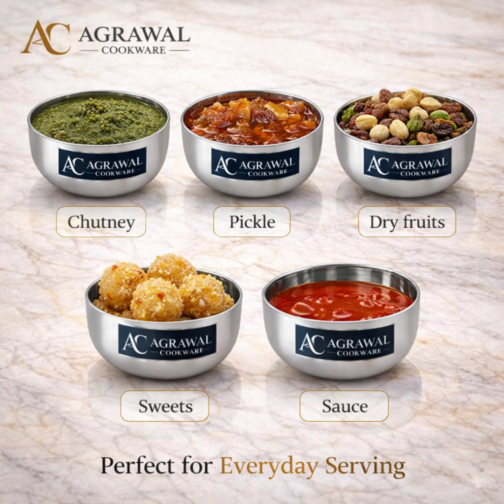 Agrawal Cookware Premium Apple Bowls - Set of 6