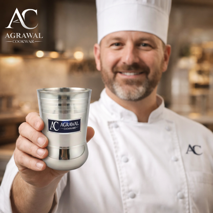 Agrawal Cookware Stainless Steel Glass Set of 6