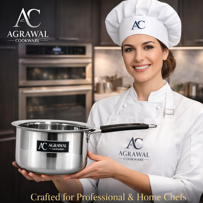 Agrawal Cookware Premium Stainless Steel Saucepan - Tea Maker