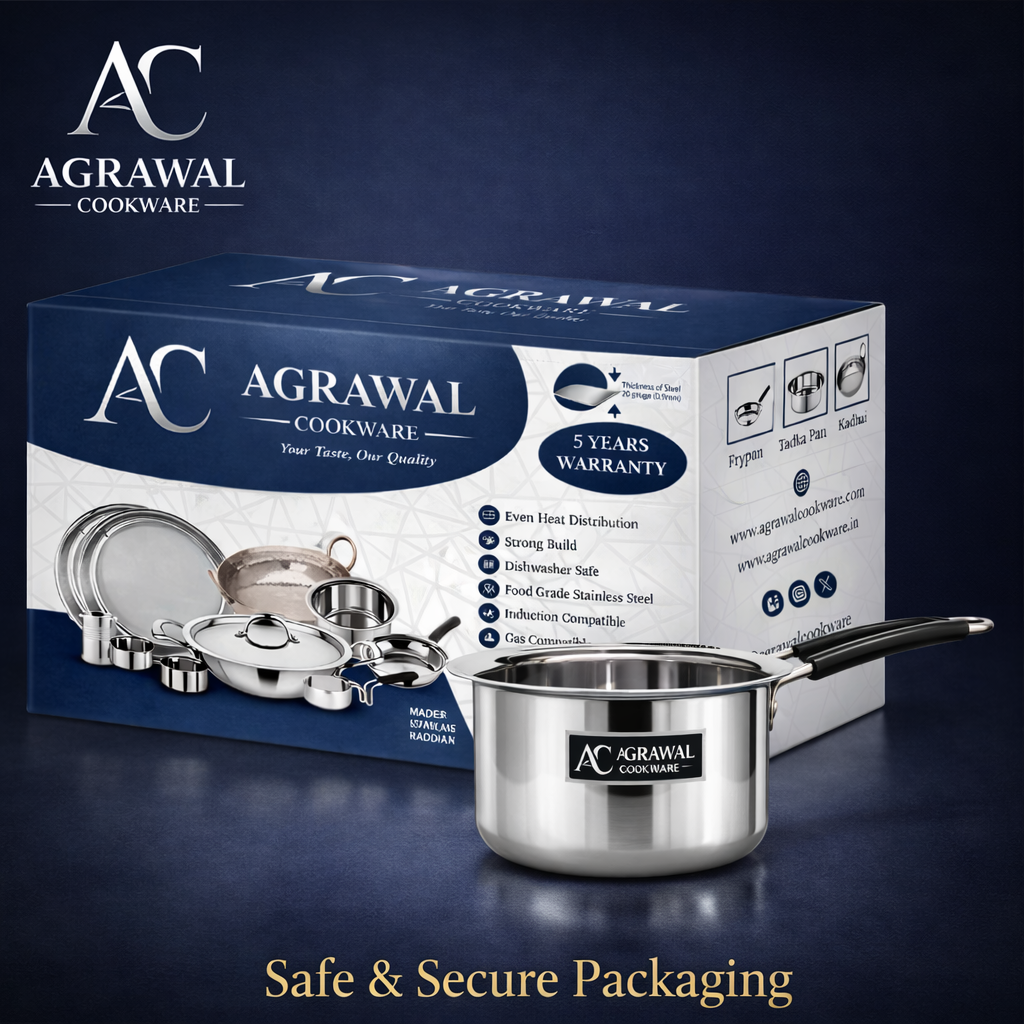 Agrawal Cookware Premium Stainless Steel Saucepan - Tea Maker