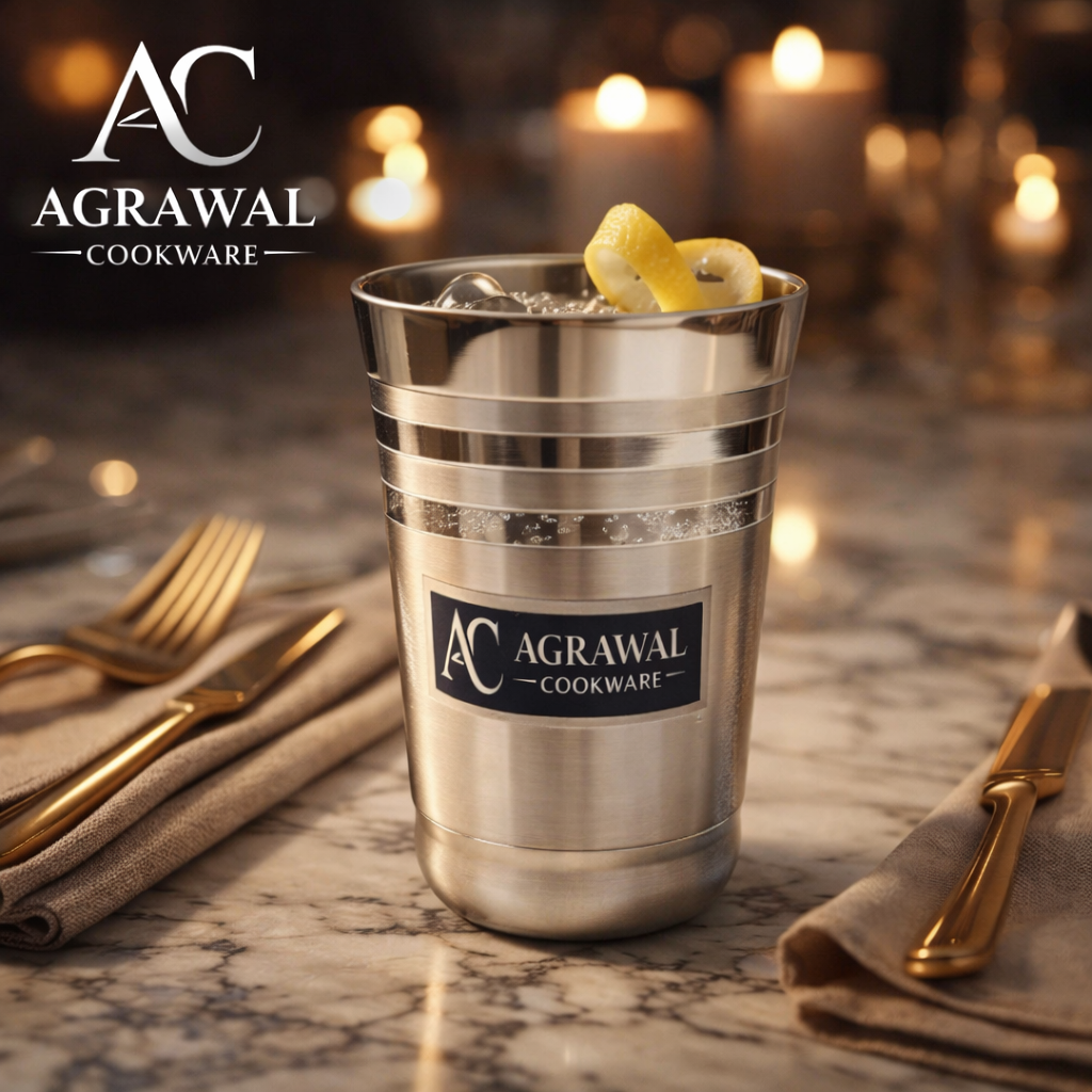 Agrawal Cookware Stainless Steel Glass Set of 6