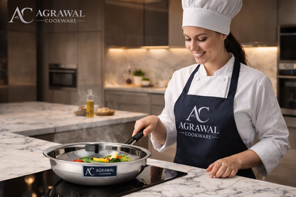 Agrawal Cookware Premium Stainless Steel Frypan