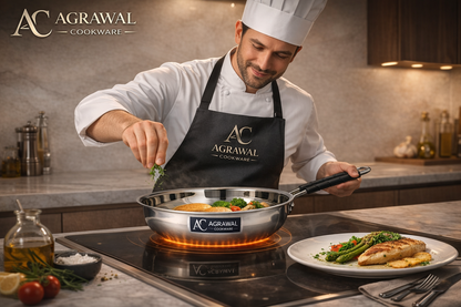 Agrawal Cookware Premium Stainless Steel Frypan