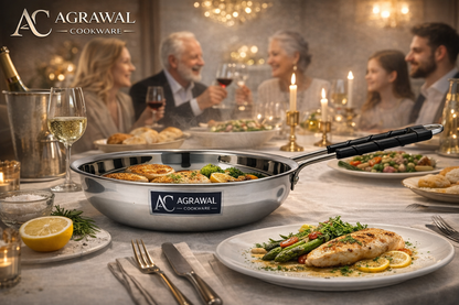 Agrawal Cookware Premium Stainless Steel Frypan
