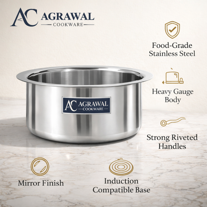 Agrawal Cookware Premium Stainless Steel Tope