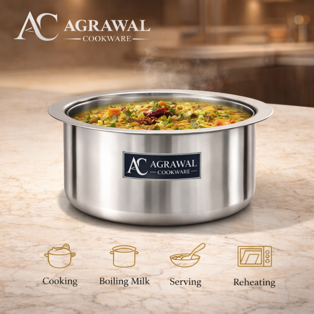 Agrawal Cookware Premium Stainless Steel Tope