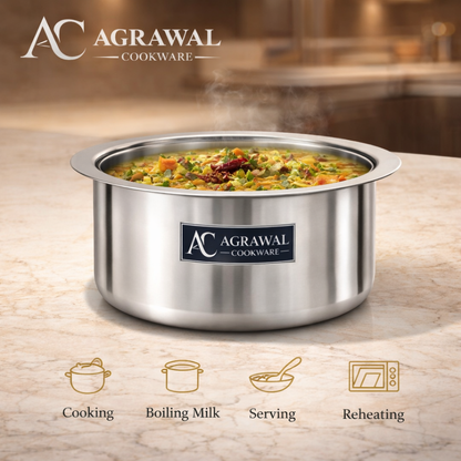 Agrawal Cookware Premium Stainless Steel Tope