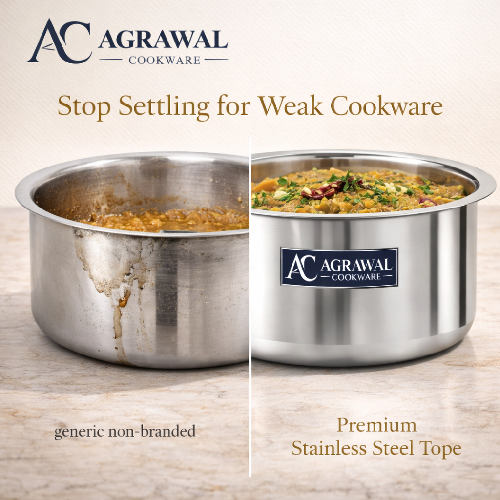 Agrawal Cookware Premium Stainless Steel Tope