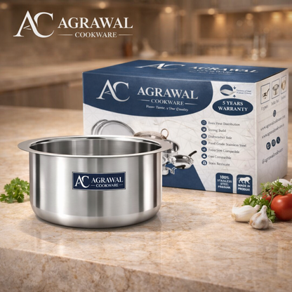 Agrawal Cookware Premium Stainless Steel Tope