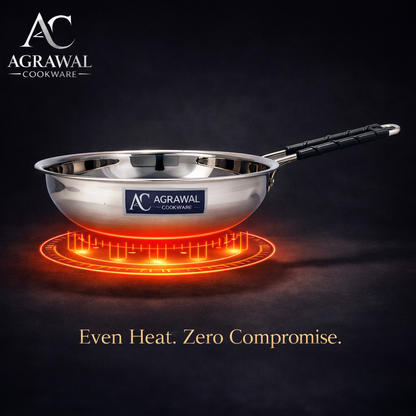 Agrawal Cookware Premium Stainless Steel Frypan