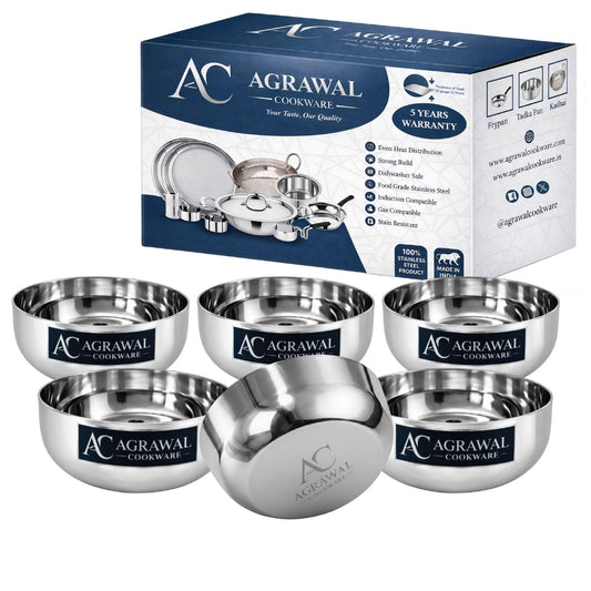 Agrawal Cookware Premium Apple Bowls - Set of 6
