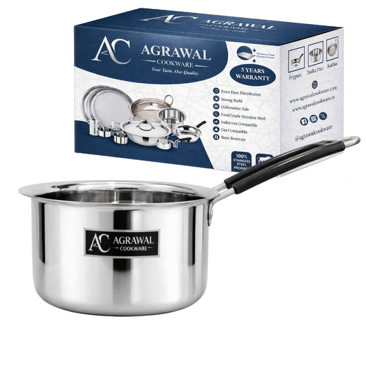 Agrawal Cookware Premium Stainless Steel Saucepan - Tea Maker