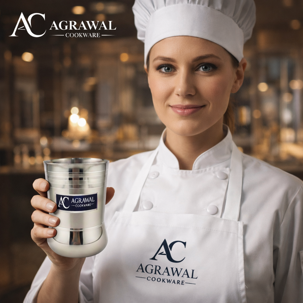 Agrawal Cookware Stainless Steel Glass Set of 6